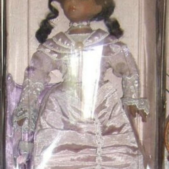 African American Victorian Style Porcelain Doll - Picture 4 of 5